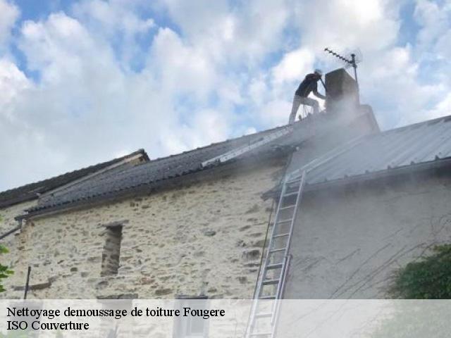 Nettoyage demoussage de toiture  fougere-49150 ISO Couverture