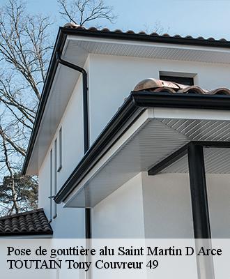 Pose de gouttière alu  saint-martin-d-arce-49150 TOUTAIN Tony Couvreur 49